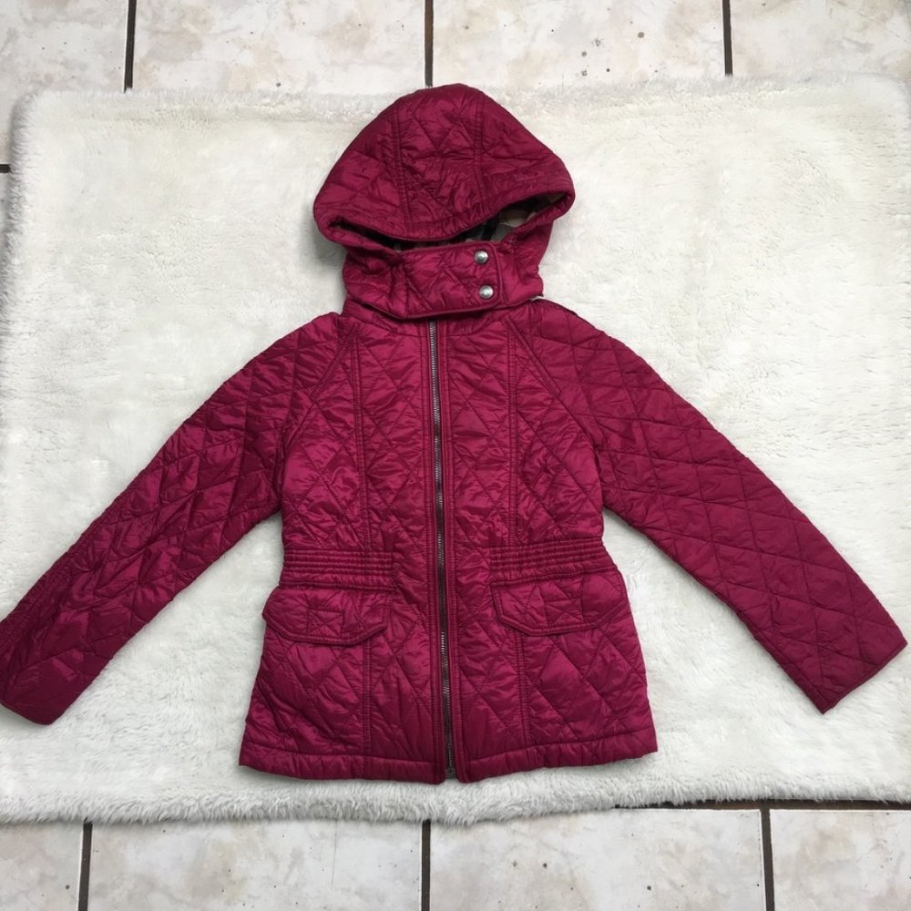 Burberry Kids Puffer Jacket - Rich Burgundy